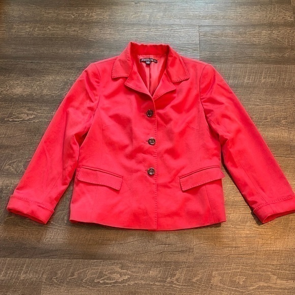 Lafayette 148 New York wool angora blazer Red - Picture 1 of 6